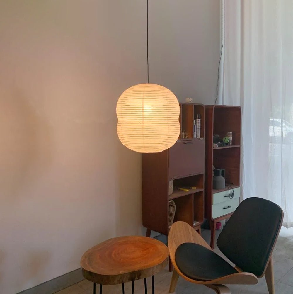 Nivelelle Minimalistische Pendelleuchte aus Reispapier