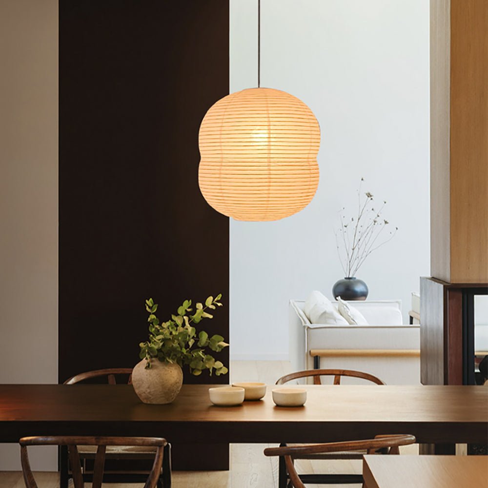 Nivelelle Minimalistische Pendelleuchte aus Reispapier