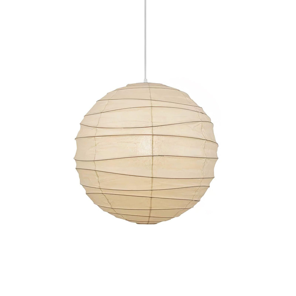 Lunalora Papier-Vintage-Pendelleuchte aus Seidenpapier