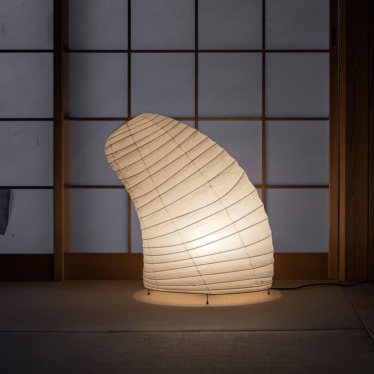 Tranquilux Tischleuchte japanisch inspiriert aus Papier