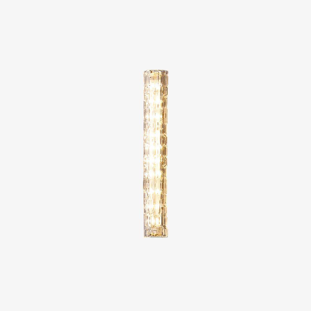 Bexley Messing-Glas Glam-Wandleuchte für Wohnzimmer | Cielum