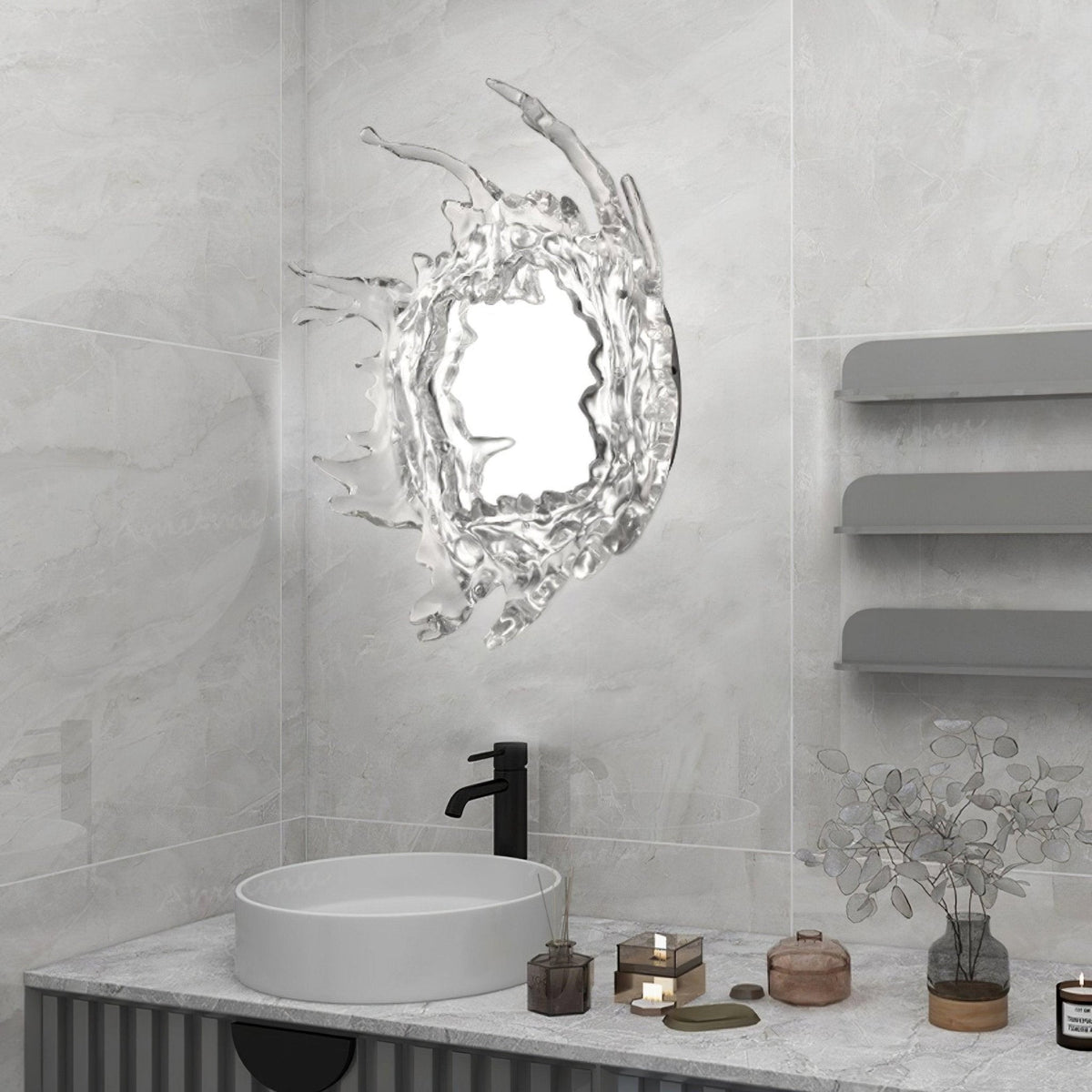 Ithox moderne Wandleuchte mit Spiegel