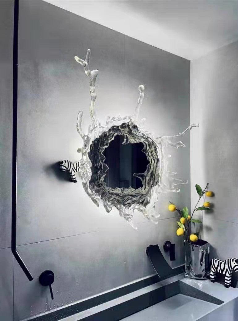 Ithox moderne Wandleuchte mit Spiegel