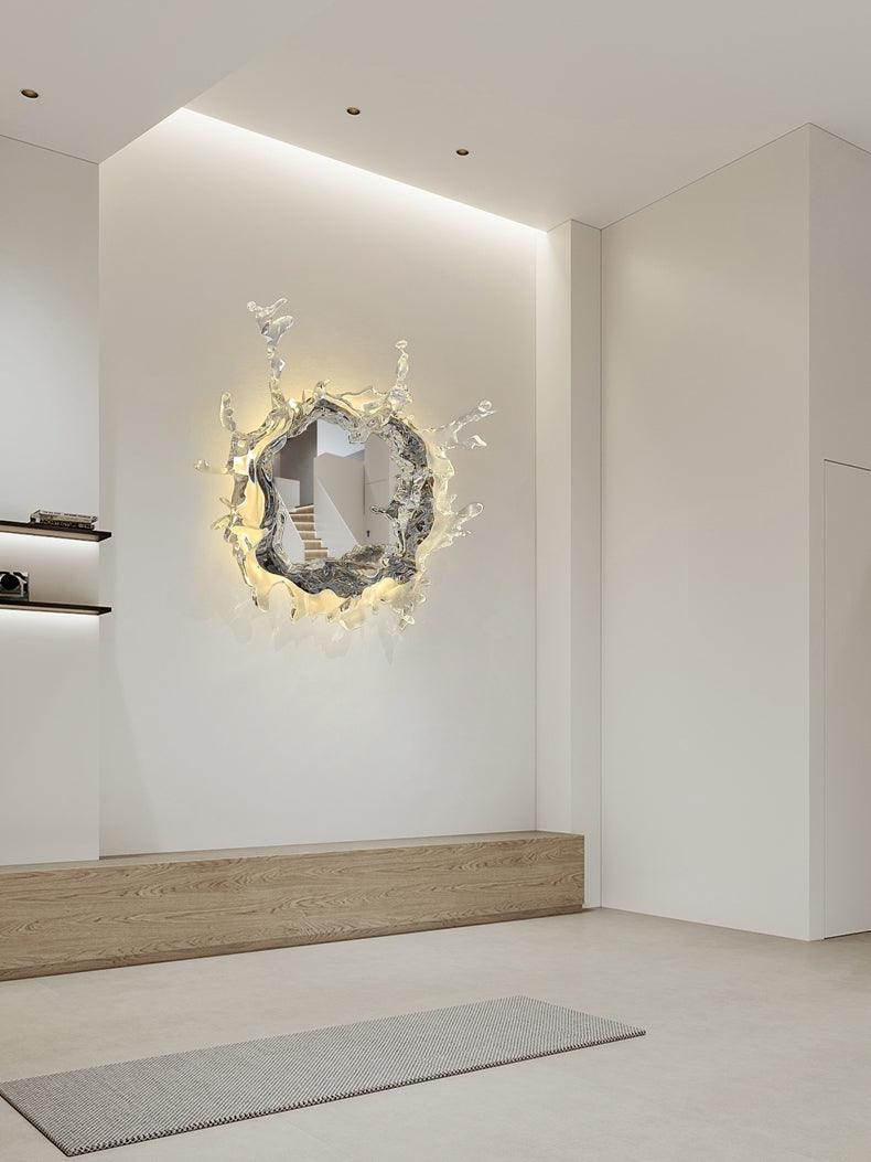 Ithox moderne Wandleuchte mit Spiegel