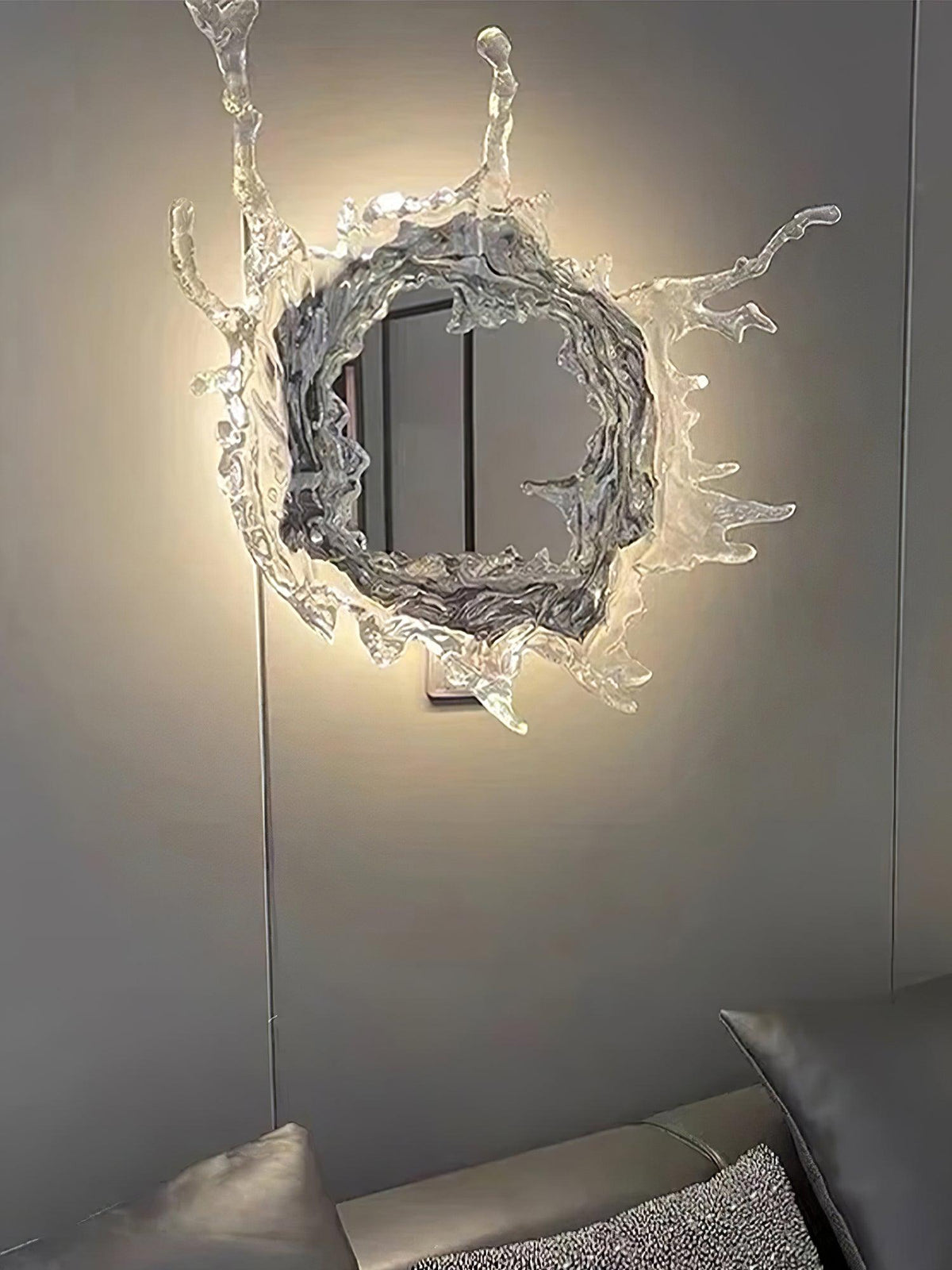 Ithox moderne Wandleuchte mit Spiegel
