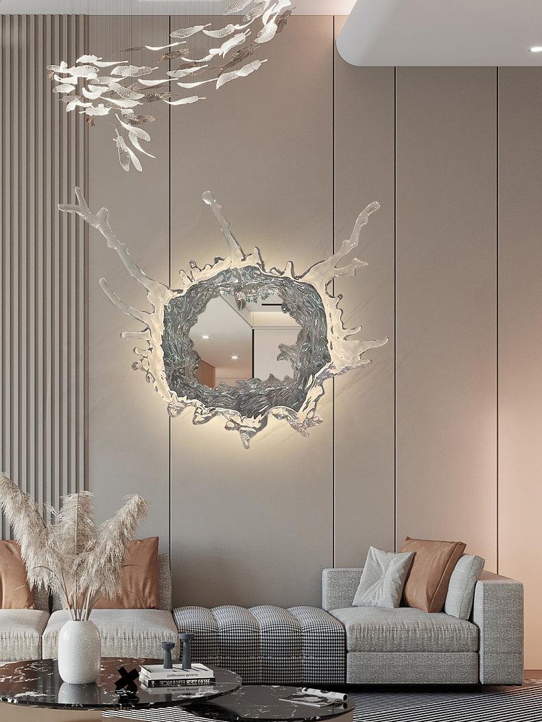 Ithox moderne Wandleuchte mit Spiegel