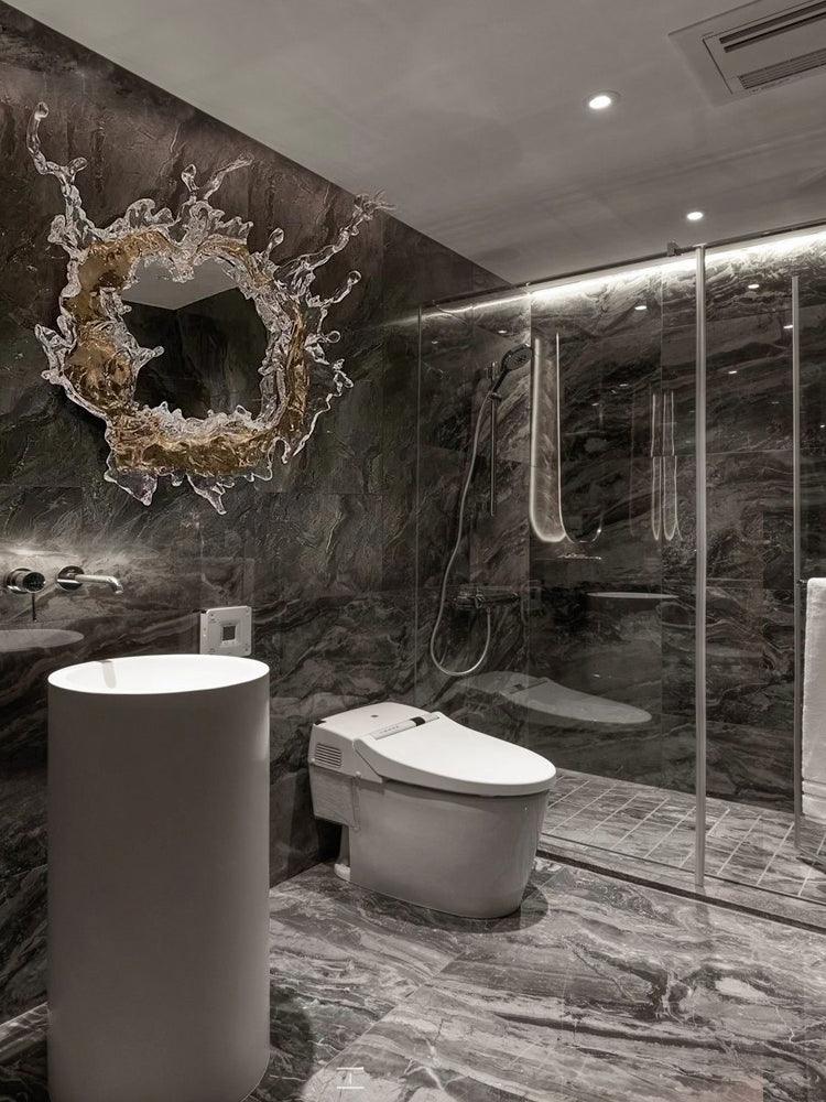 Ithox moderne Wandleuchte mit Spiegel