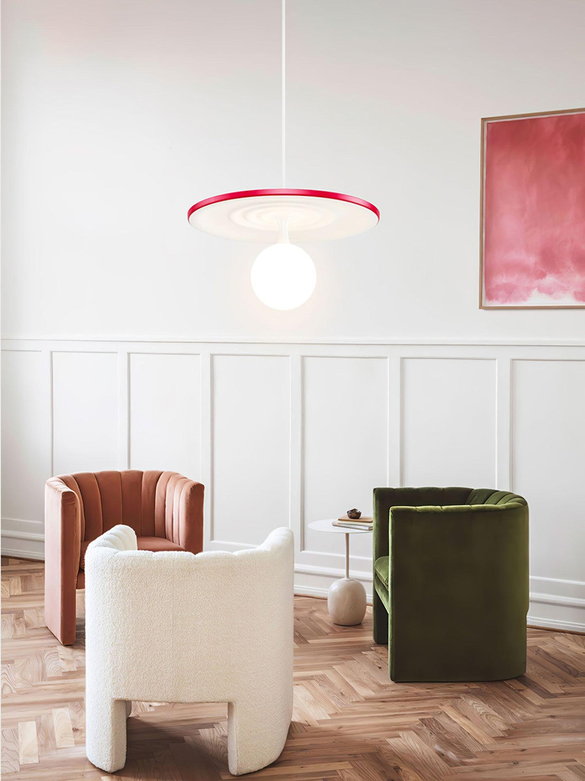 Leila Minimalistische Pendelleuchte Grau