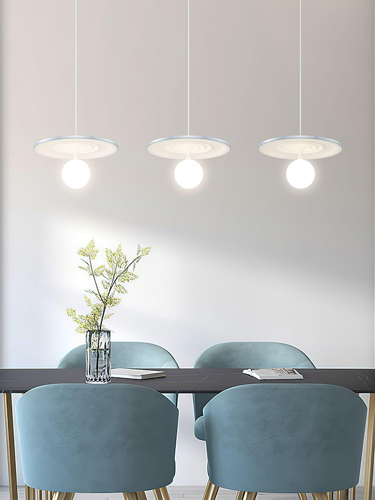 Leila Minimalistische Pendelleuchte Grau