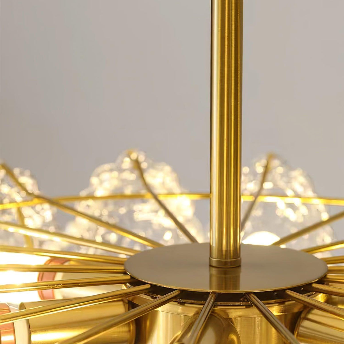 Orieleon Kronleuchter Wave Pearl Gold moderne