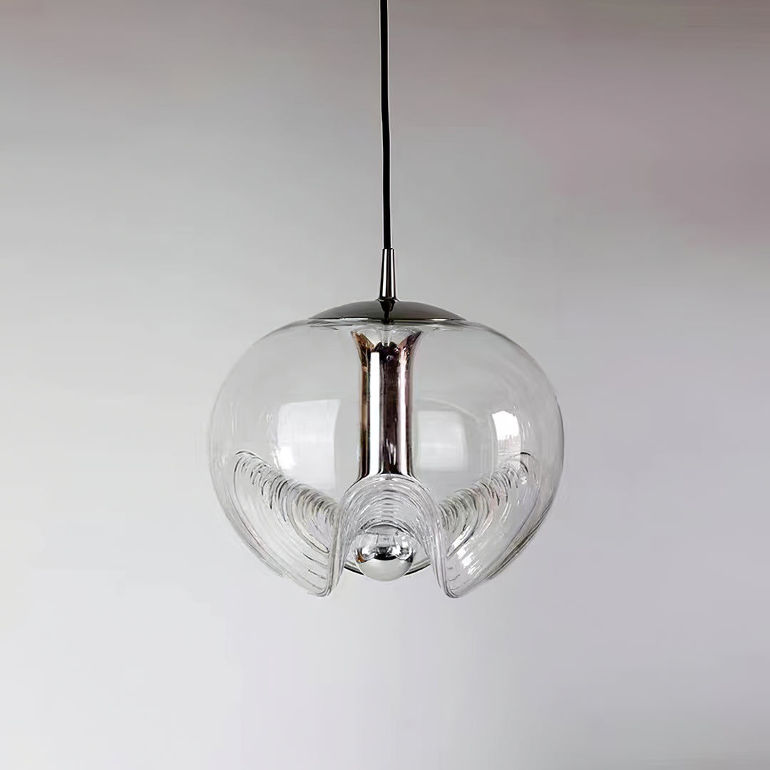 Valentina Modern Welle Metall Glas Pendelleuchte Schlafzimmer