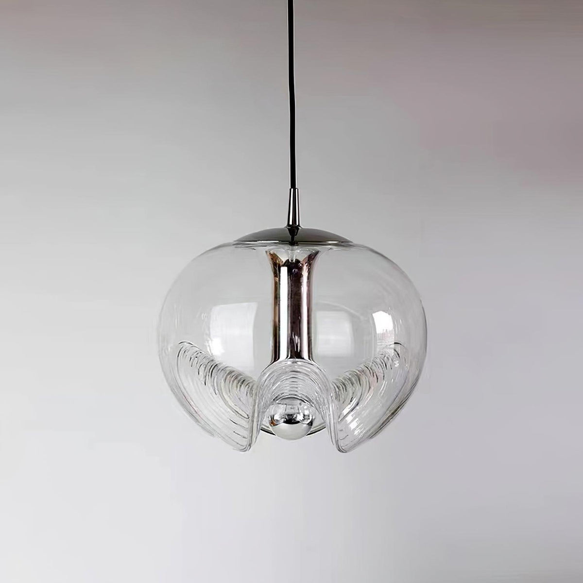 Willa Pendelleuchte Glas Wellenform Mid-Century-Vintage