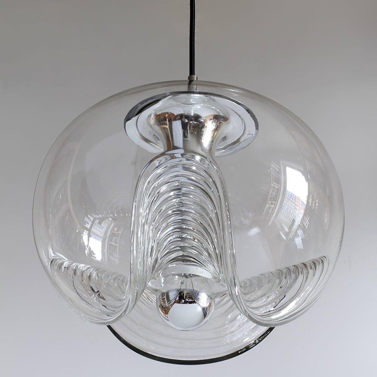 Willa Pendelleuchte Glas Wellenform Mid-Century-Vintage