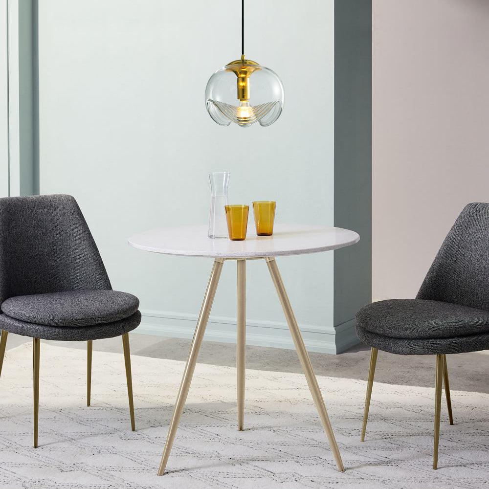Willa Pendelleuchte Glas Wellenform Mid-Century-Vintage