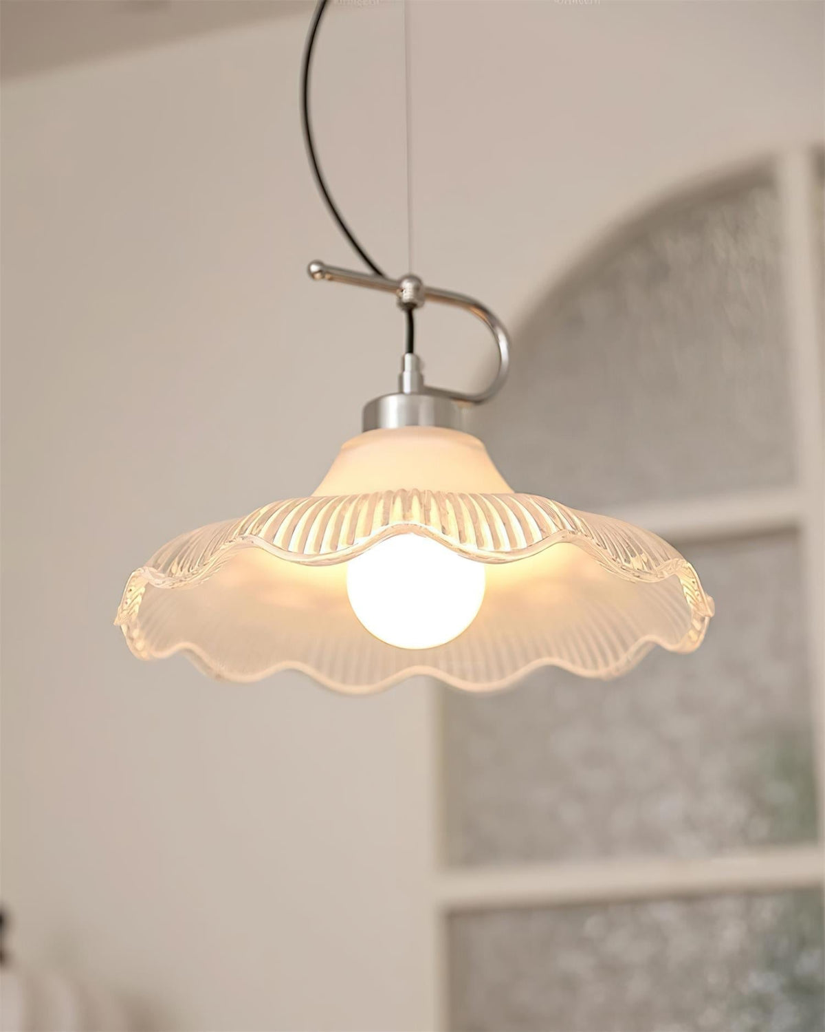 Vitrina Pendelleuchte Gelb Wellig Rüschen Vintage Esszimmer Küche | Cielum