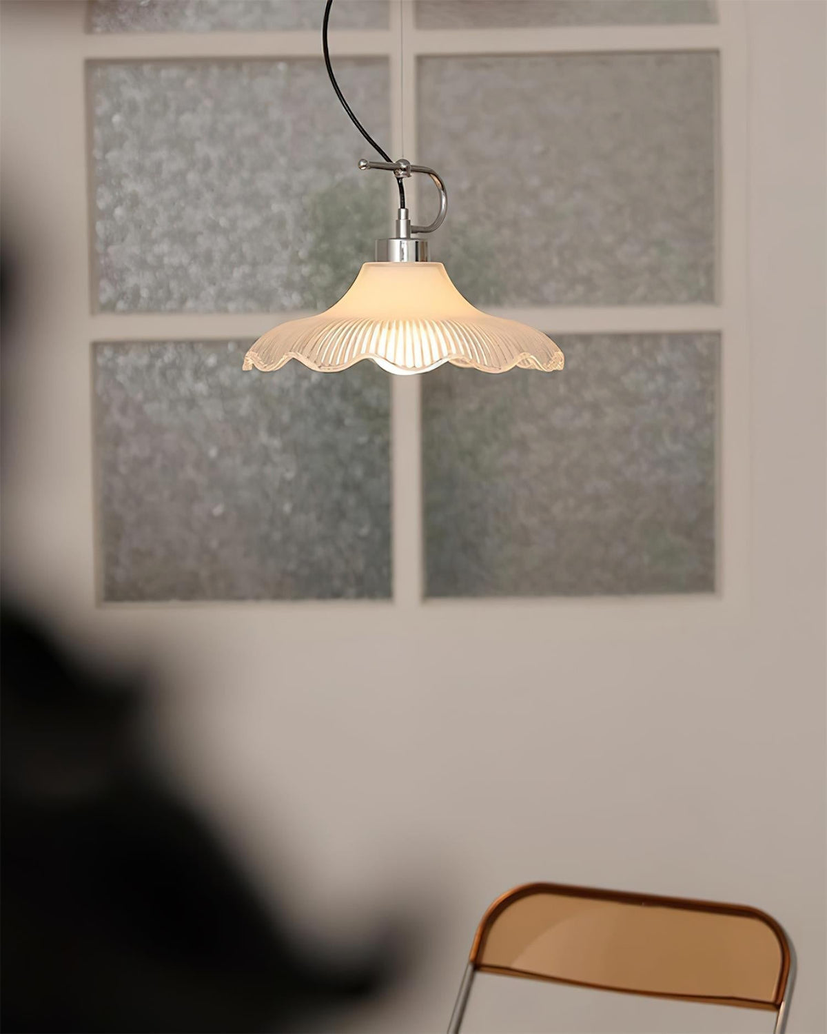 Vitrina Pendelleuchte Gelb Wellig Rüschen Vintage Esszimmer Küche | Cielum