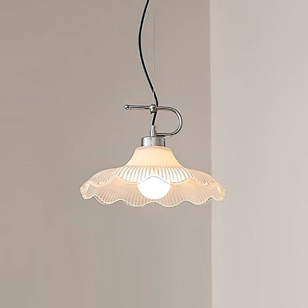 Vitrina Pendelleuchte Gelb Wellig Rüschen Vintage Esszimmer Küche | Cielum