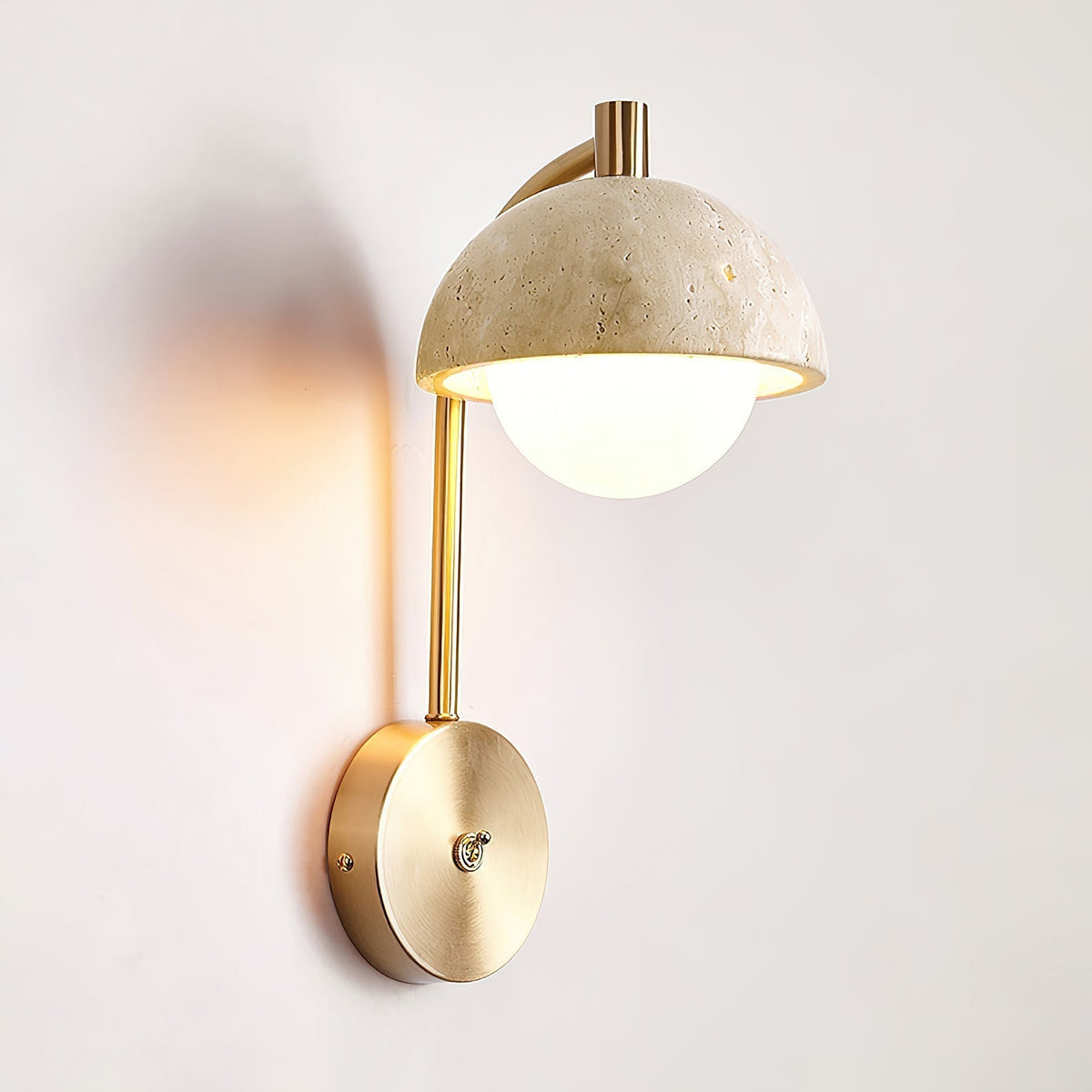 Valelaine Travertine-Wandleuchte