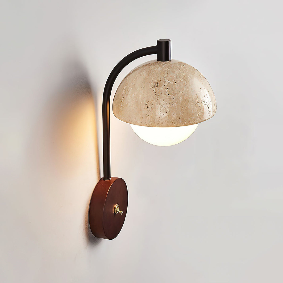 Valelaine Travertine-Wandleuchte