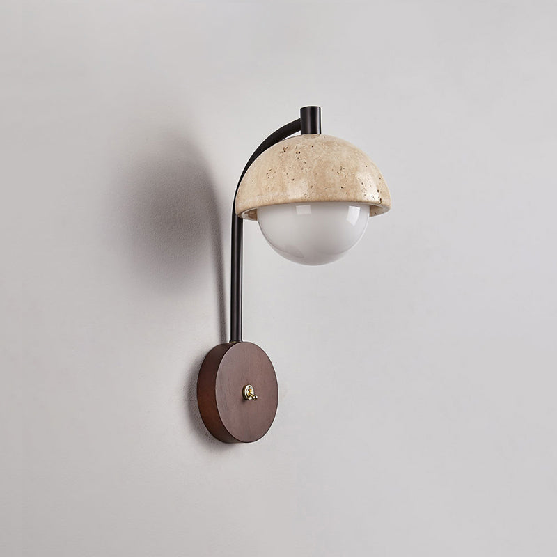 Valelaine Travertine-Wandleuchte