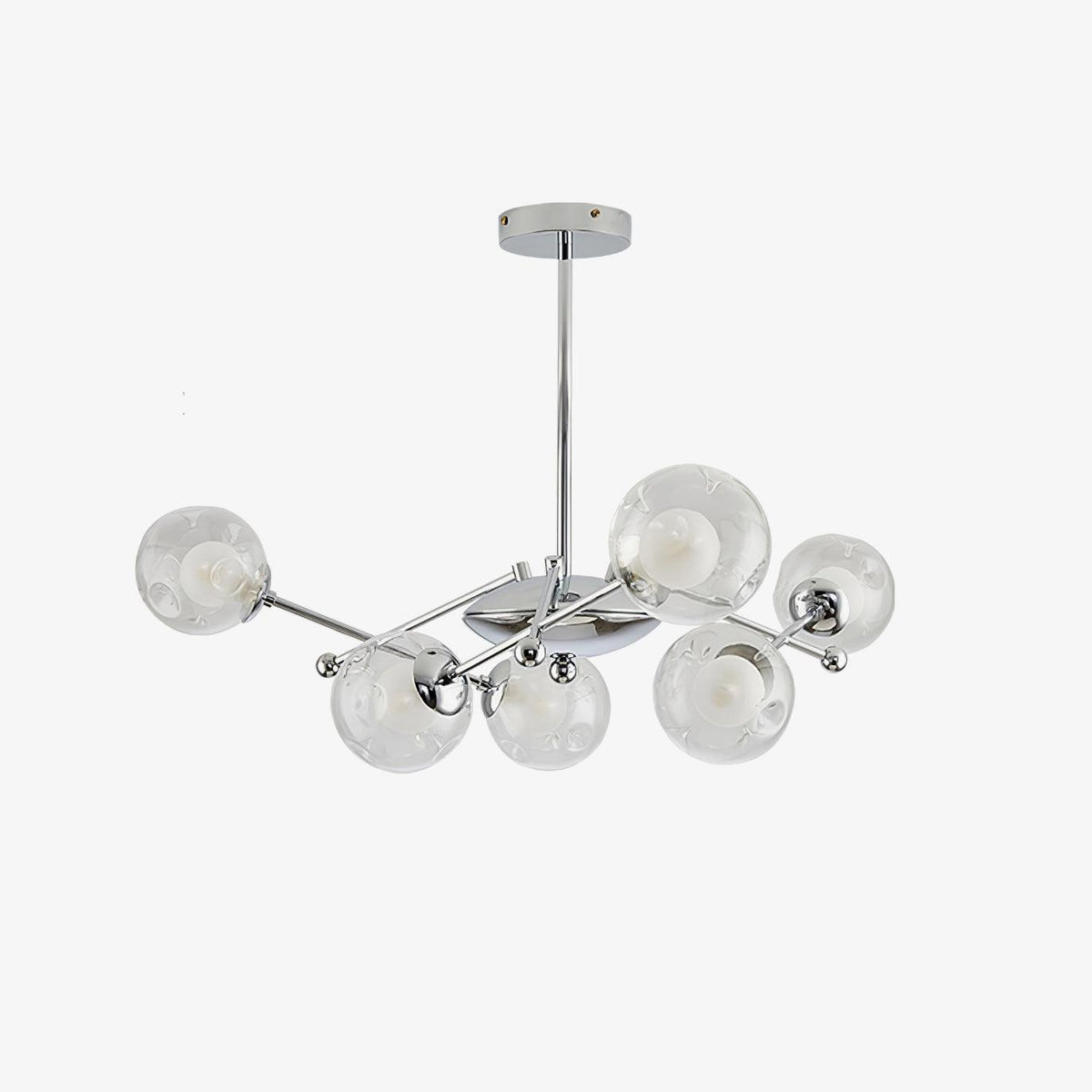 Lioreaine Kronleuchter Chrom Glas