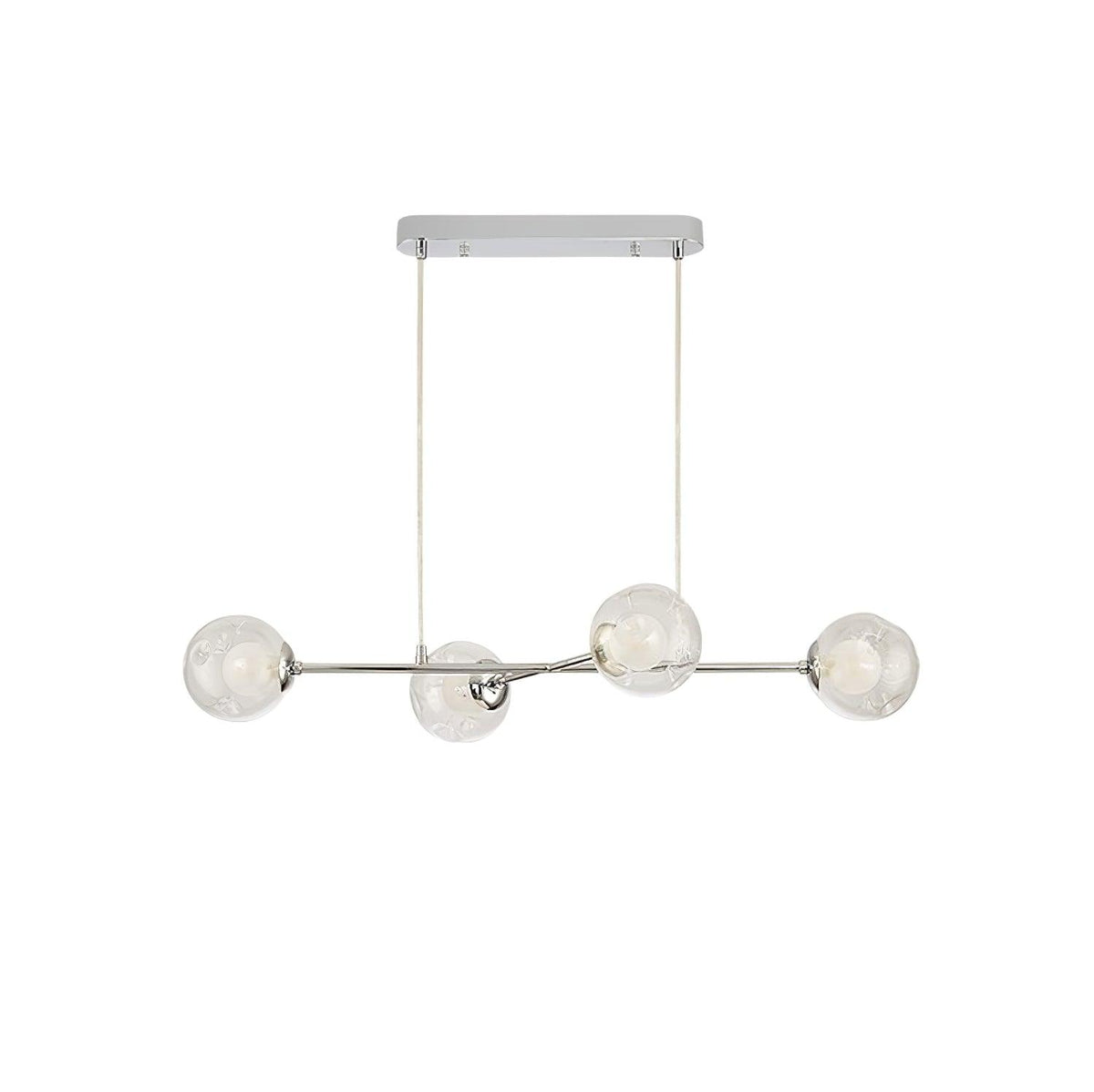 Lioreaine Kronleuchter Chrom Glas