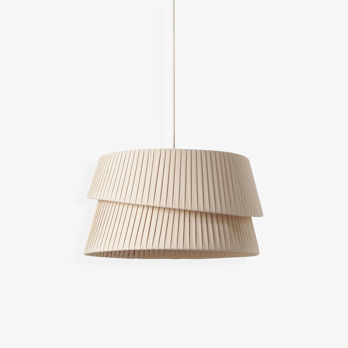 Tocan Pendelleuchte aus Stoff skandinavischer Art in Beige