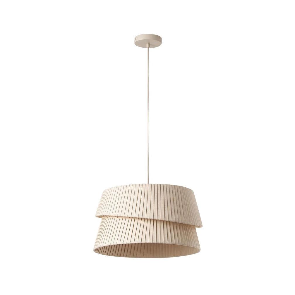 Tocan Pendelleuchte aus Stoff skandinavischer Art in Beige