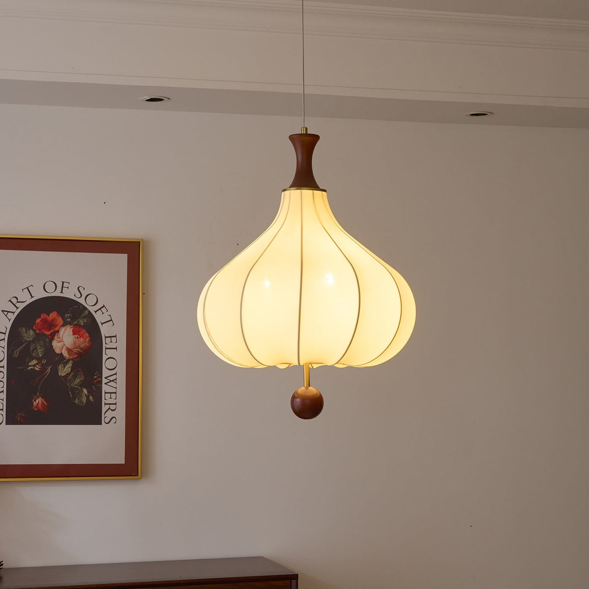 Mymira Traditionelle Eleganz Pendelleuchte aus Holz