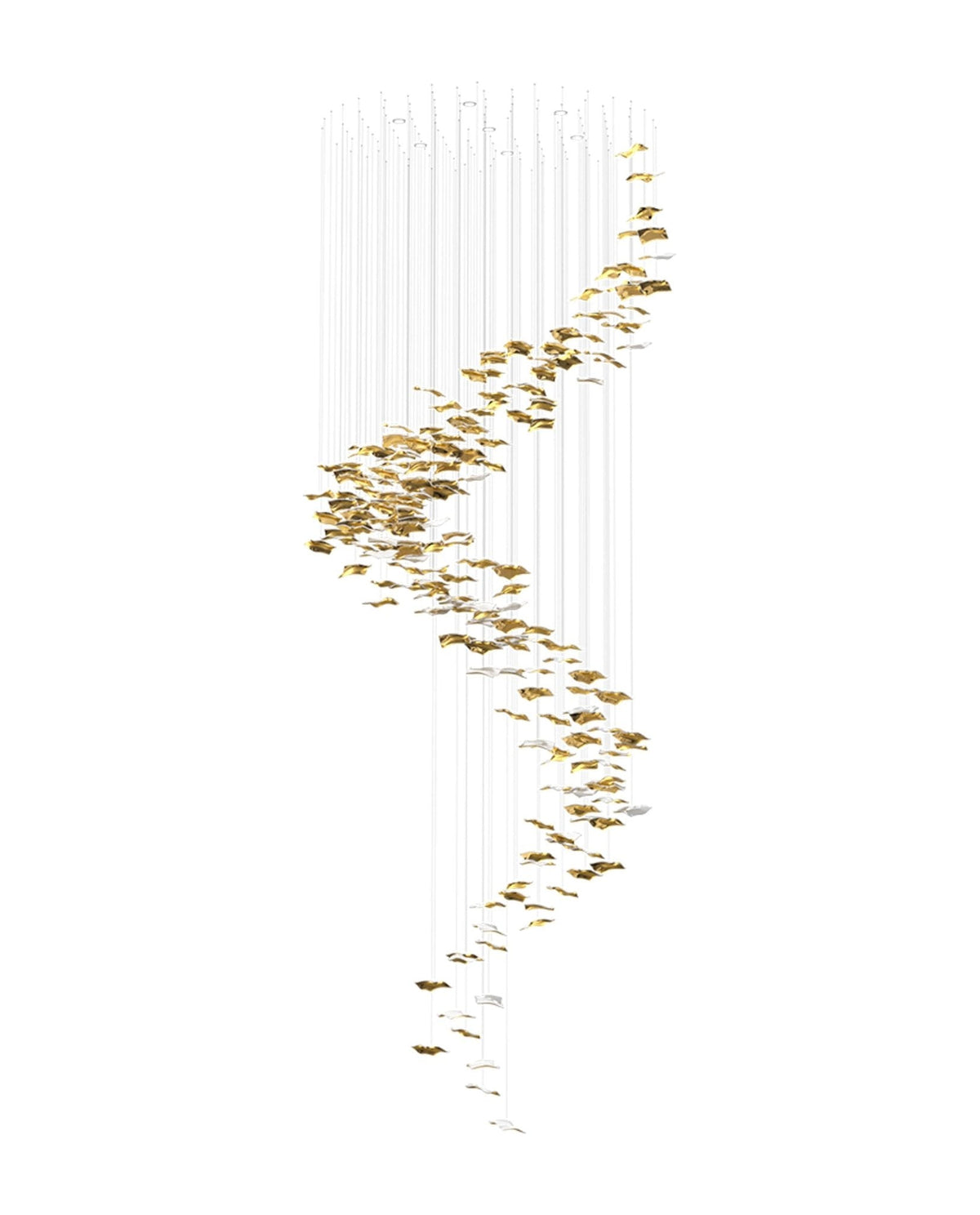 Viliros Pendelleuchte aus Glas in Spiralform