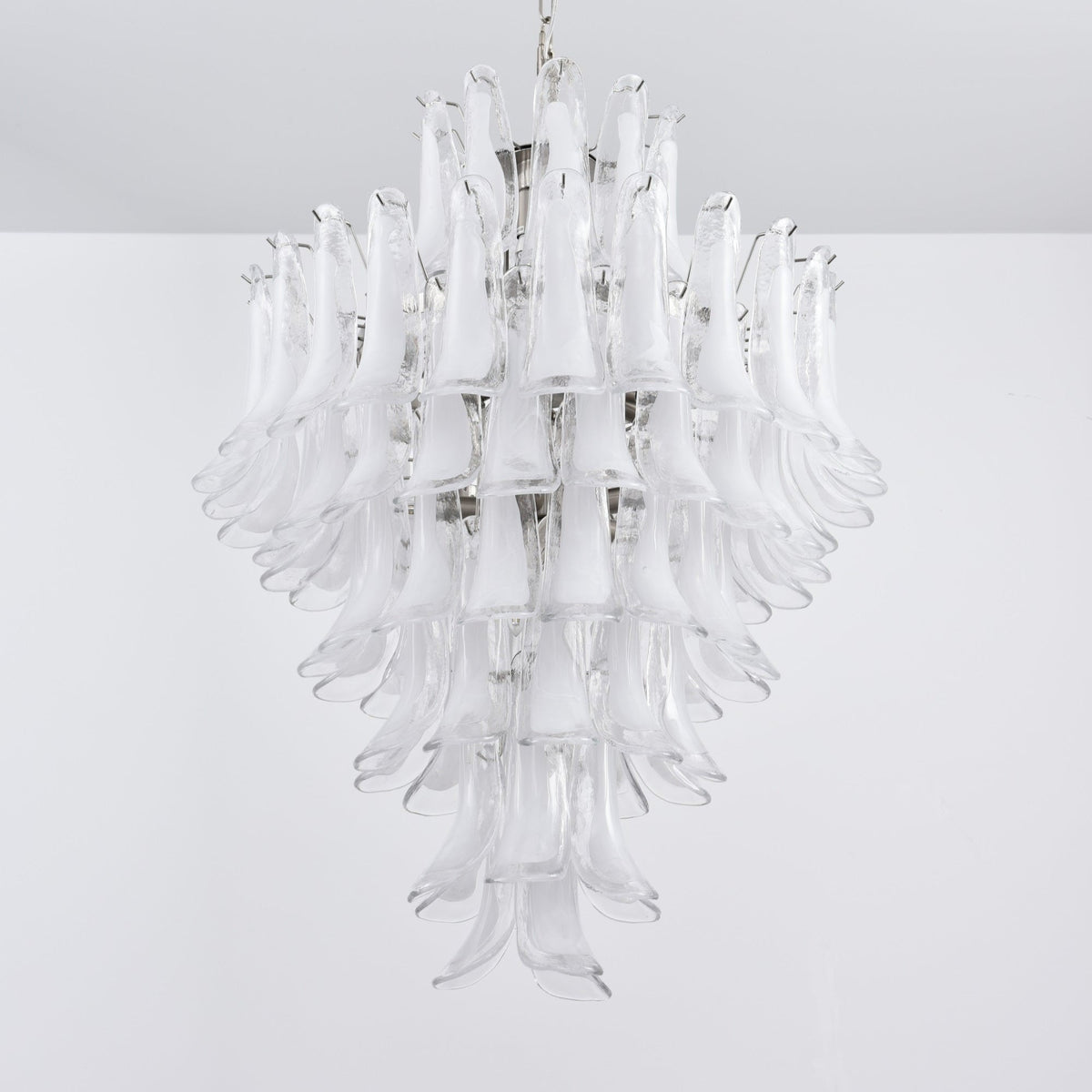 Eirivine Kronleuchter Kronleuchte Weiß Cloud Glas Petals