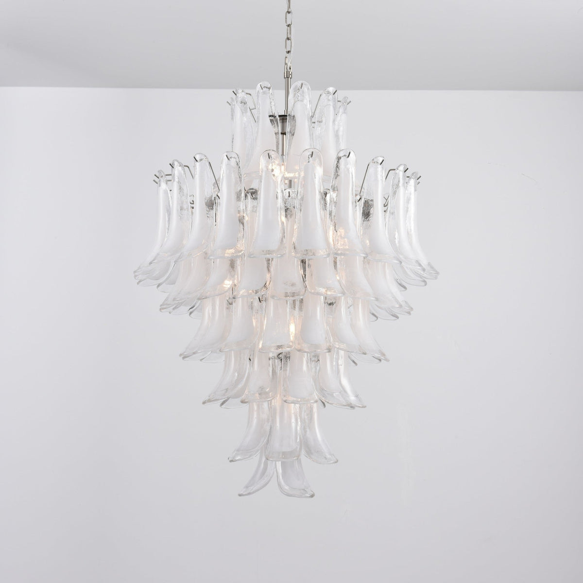 Eirivine Kronleuchter Kronleuchte Weiß Cloud Glas Petals