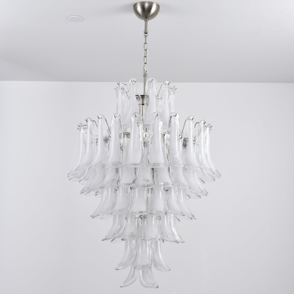 Eirivine Kronleuchter Kronleuchte Weiß Cloud Glas Petals