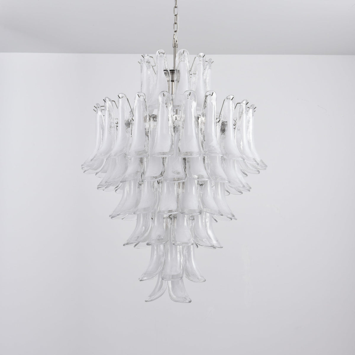 Eirivine Kronleuchter Kronleuchte Weiß Cloud Glas Petals