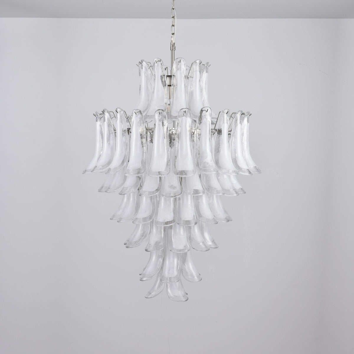 Eirivine Kronleuchter Kronleuchte Weiß Cloud Glas Petals