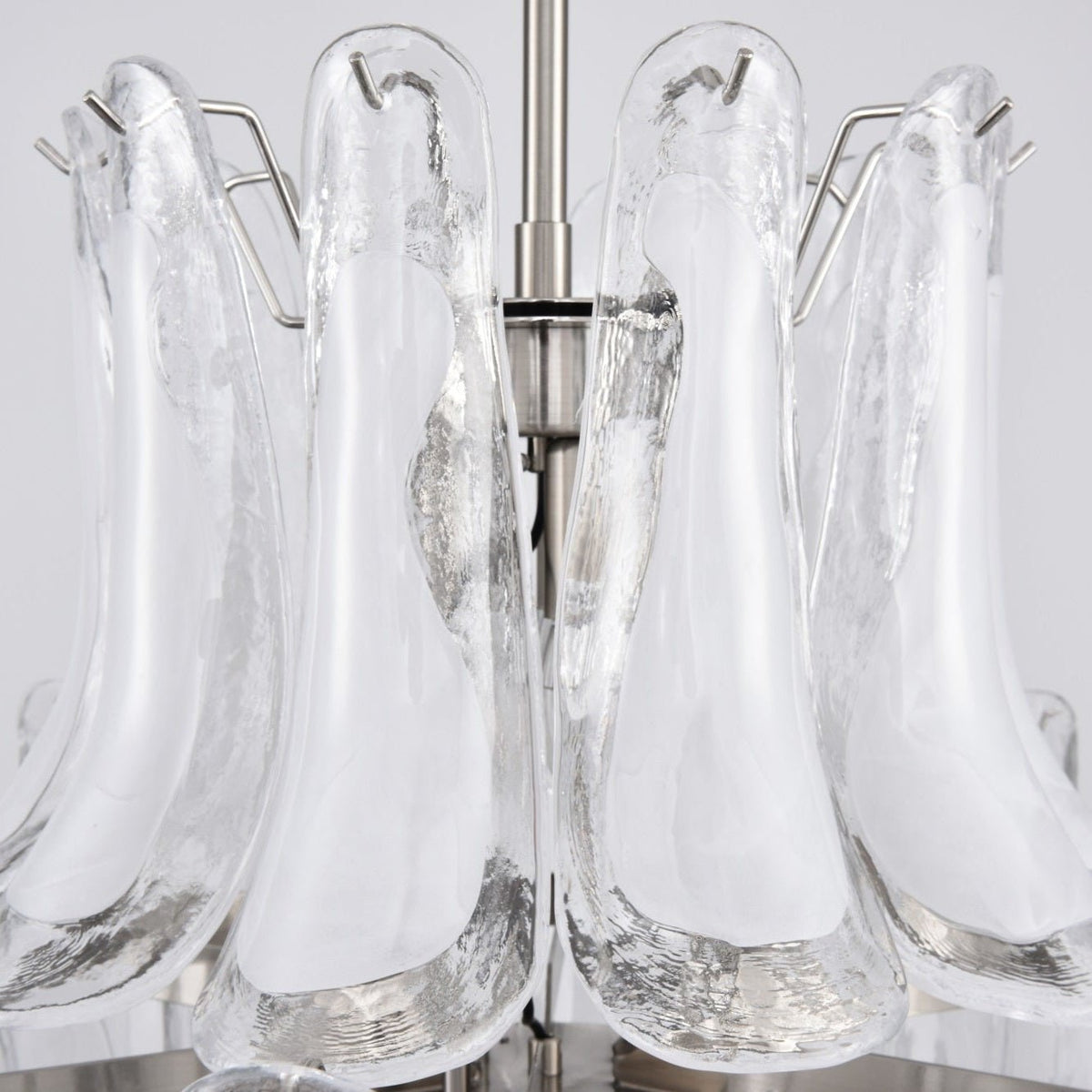 Eirivine Kronleuchter Kronleuchte Weiß Cloud Glas Petals