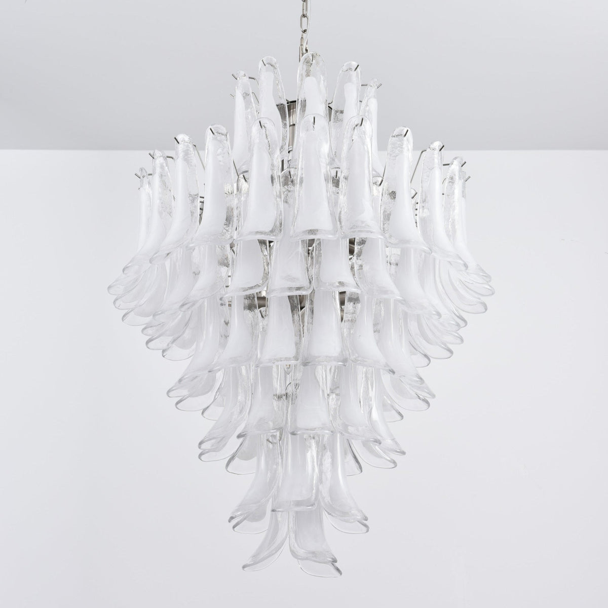 Eirivine Kronleuchter Kronleuchte Weiß Cloud Glas Petals