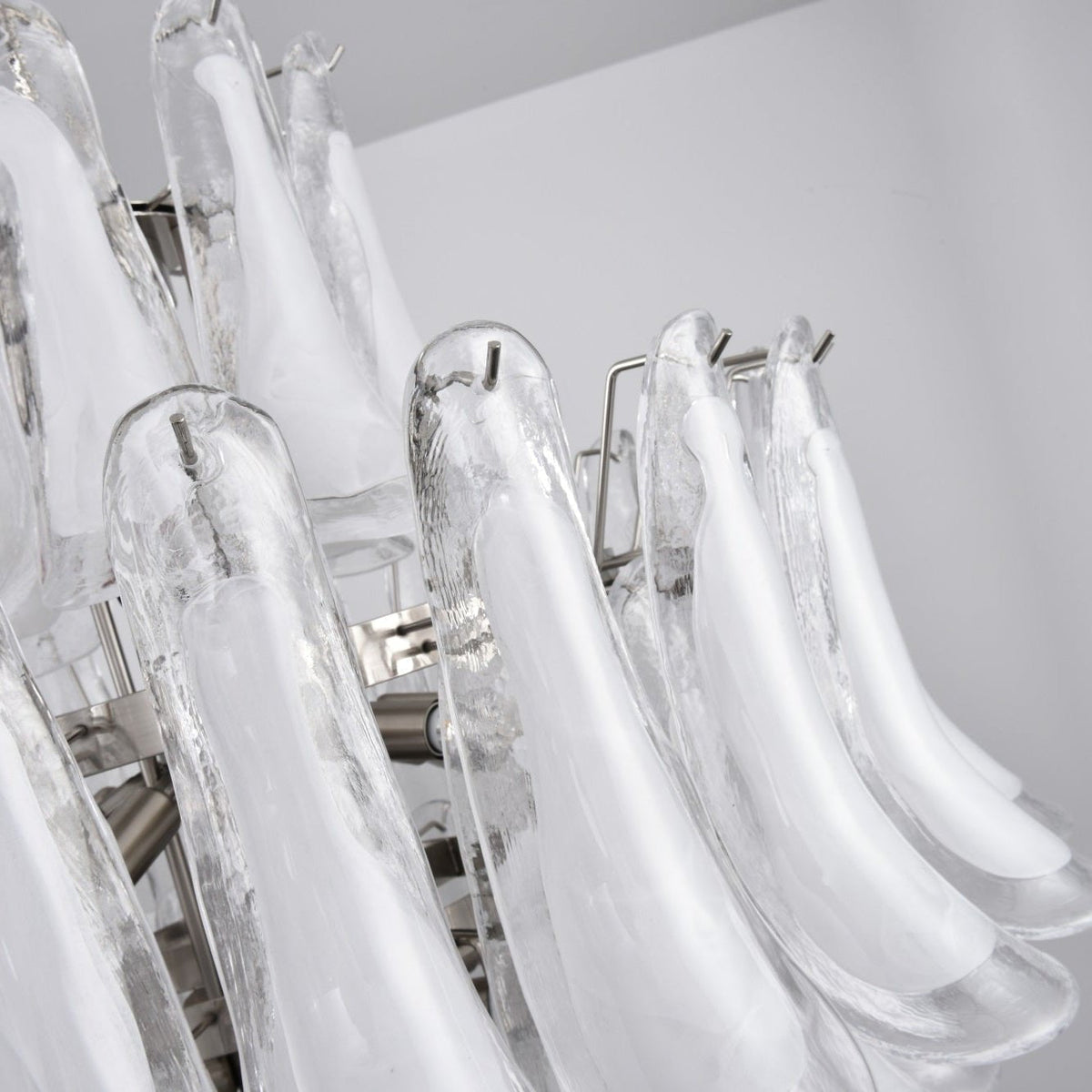 Eirivine Kronleuchter Kronleuchte Weiß Cloud Glas Petals