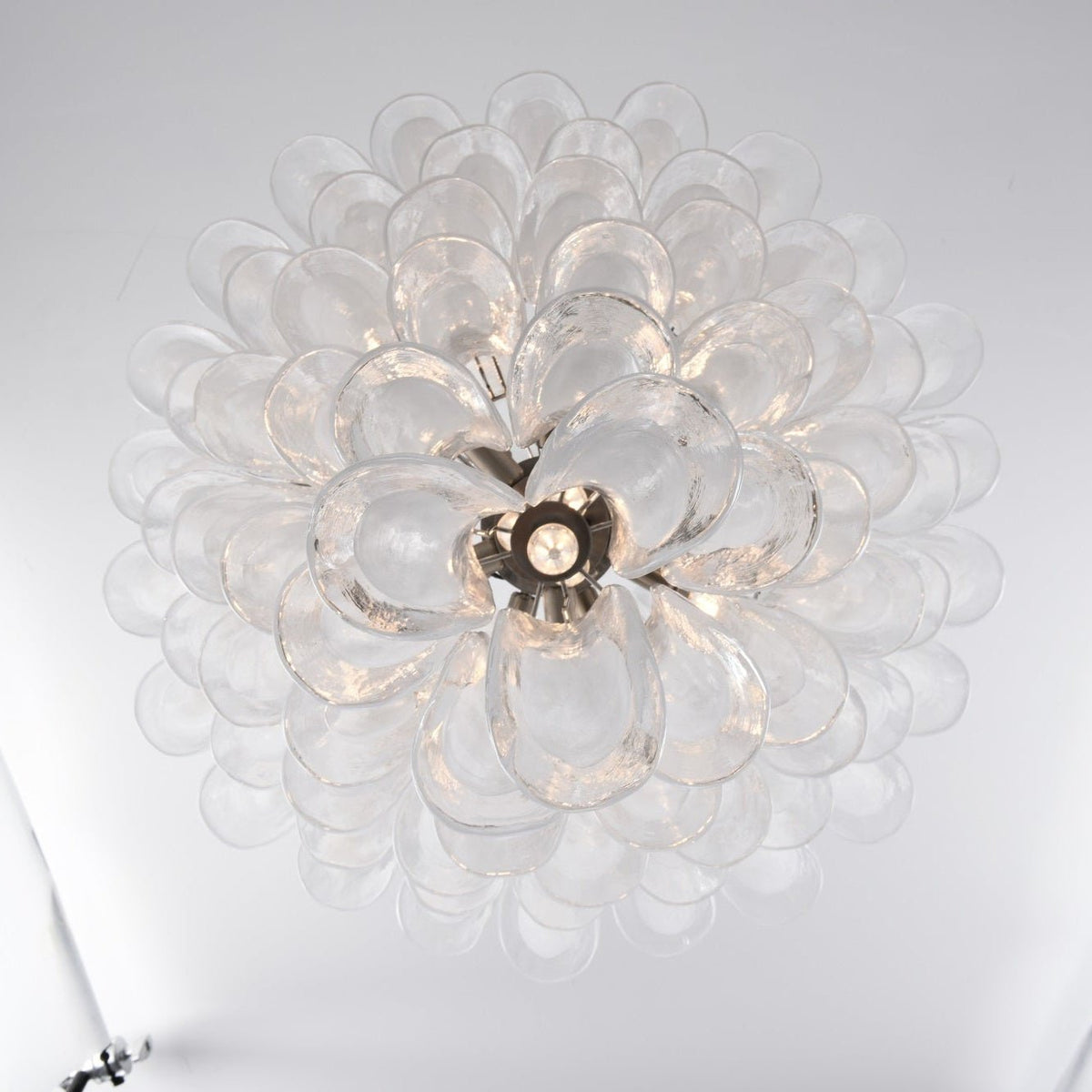 Eirivine Kronleuchter Kronleuchte Weiß Cloud Glas Petals