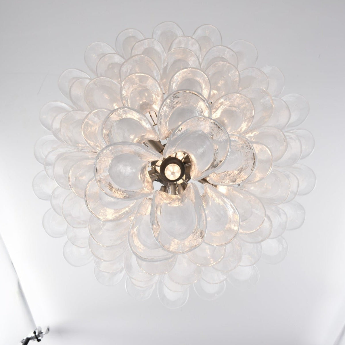 Eirivine Kronleuchter Kronleuchte Weiß Cloud Glas Petals