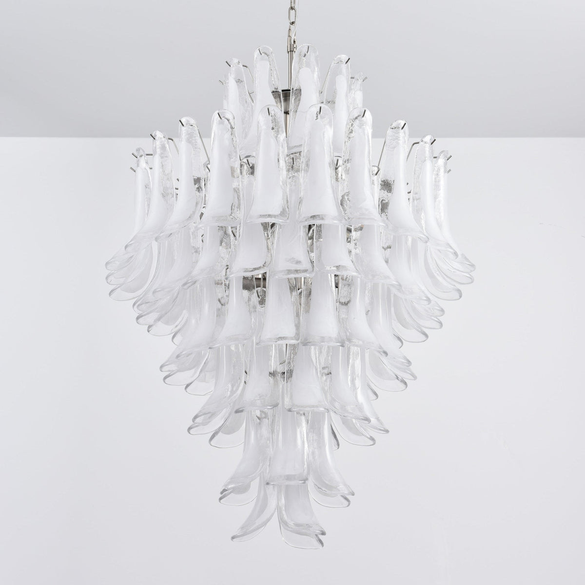 Eirivine Kronleuchter Kronleuchte Weiß Cloud Glas Petals