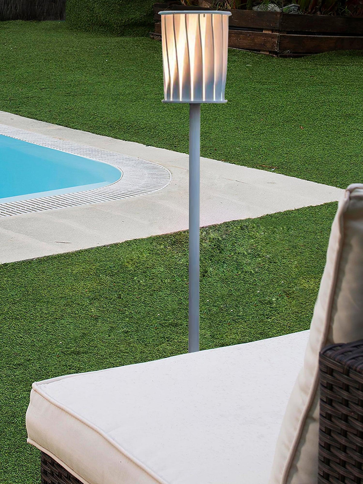 Flare zeitgenössische Aluminium-Außenleuchte