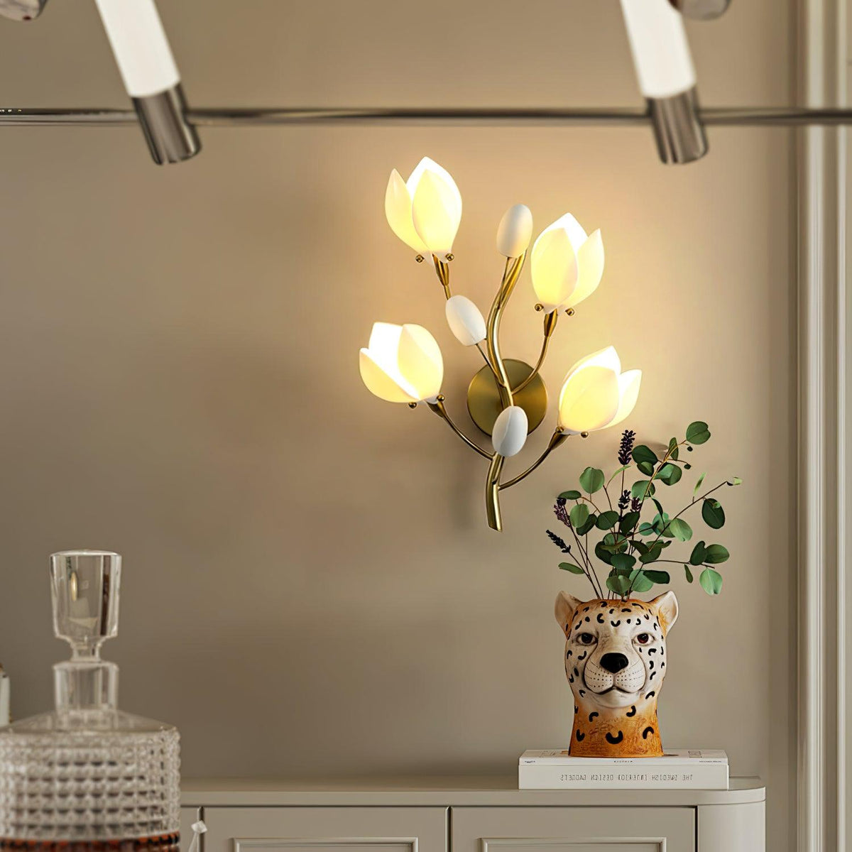 Dirixa Magnolia Elegance Keramik-Wandleuchte