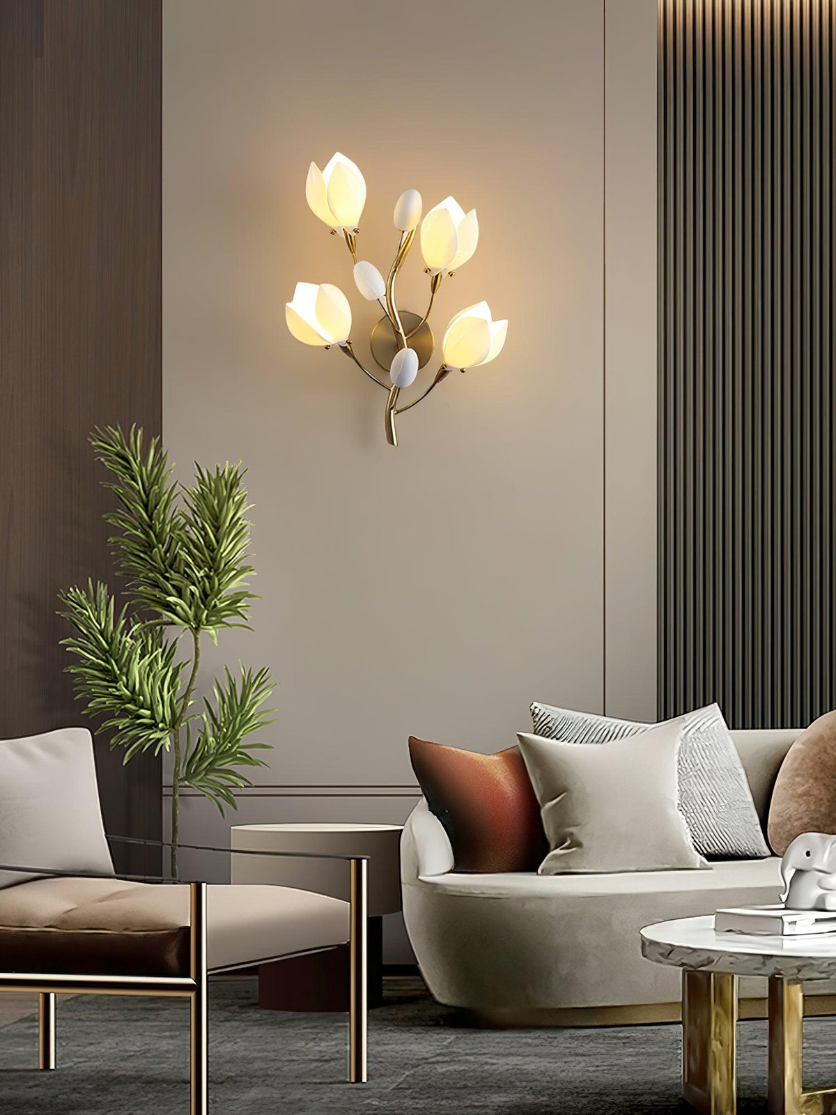 Dirixa Magnolia Elegance Keramik-Wandleuchte