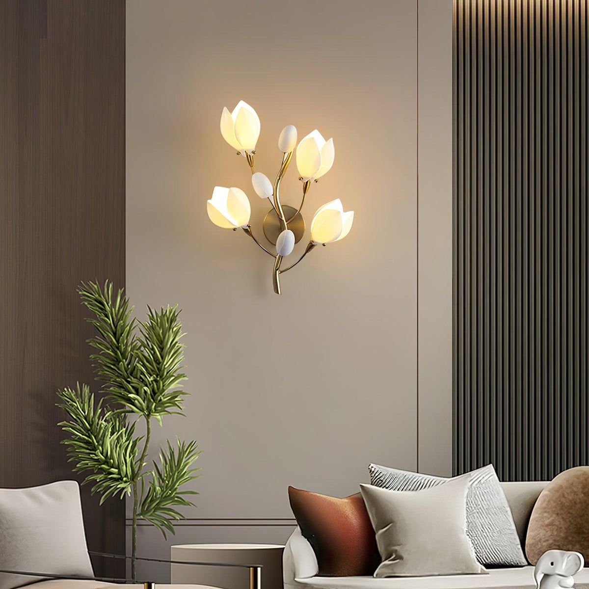 Dirixa Magnolia Elegance Keramik-Wandleuchte
