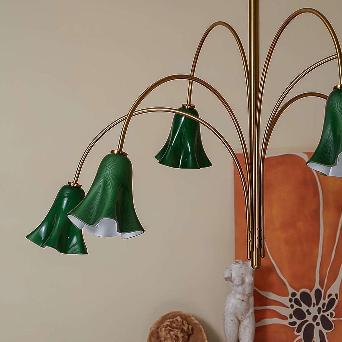 EmeraldBell Kronleuchter aus Glas