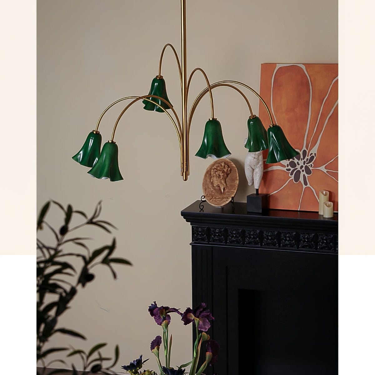 EmeraldBell Kronleuchter aus Glas