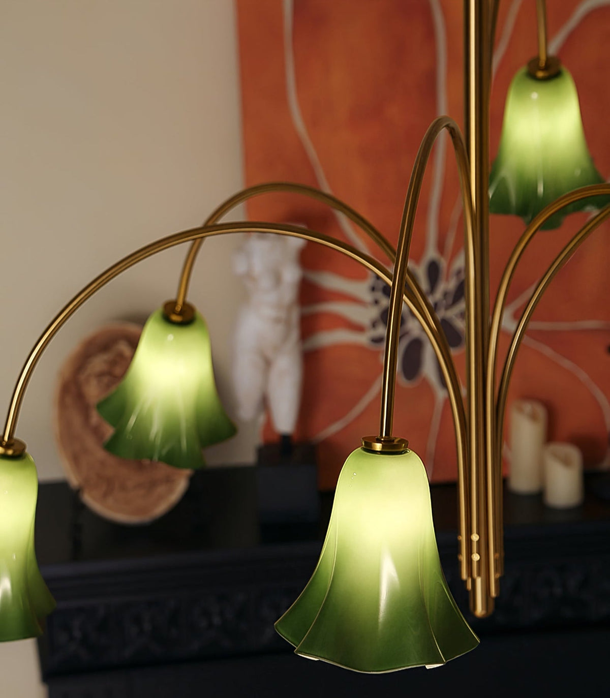EmeraldBell Kronleuchter aus Glas