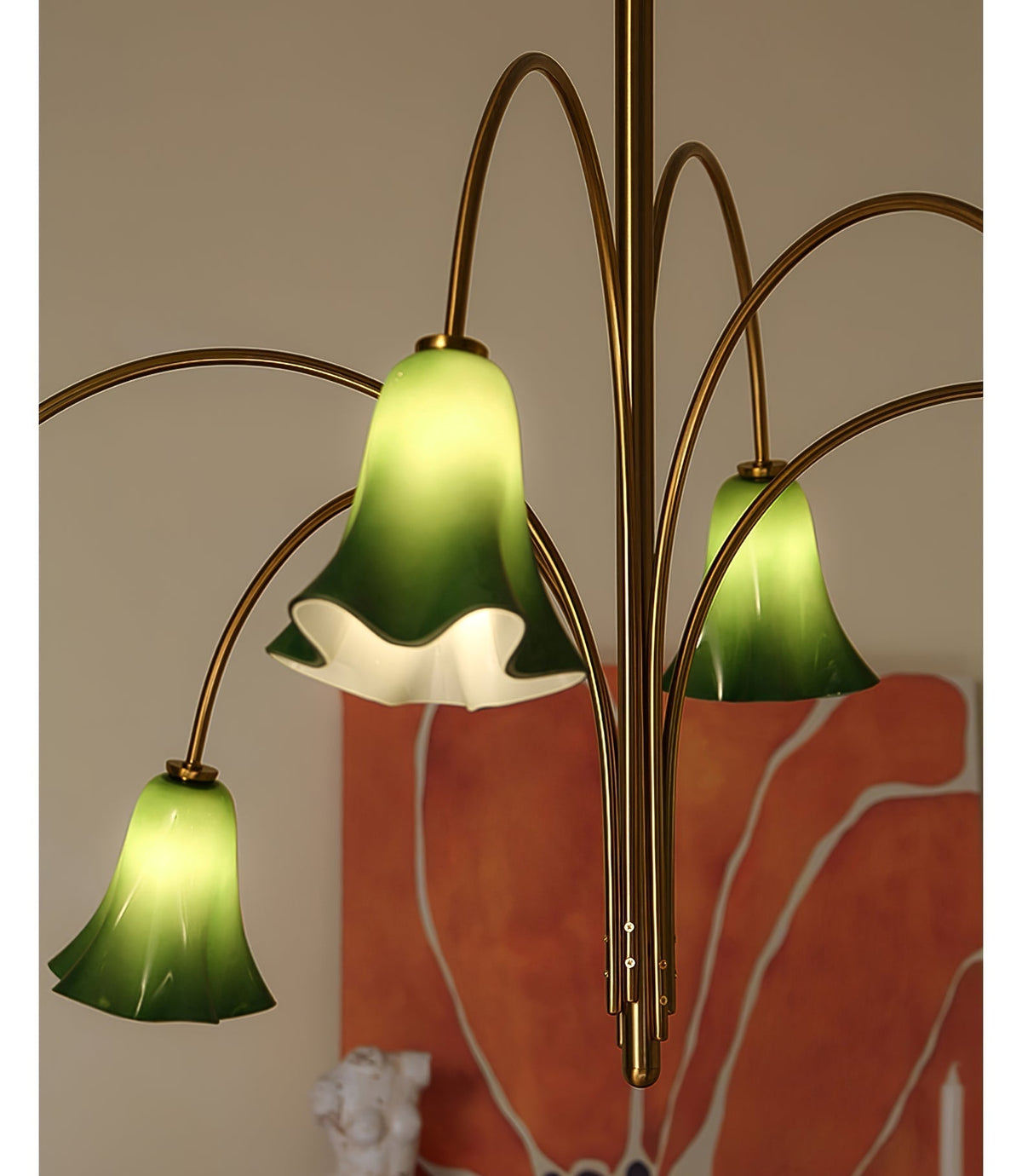 EmeraldBell Kronleuchter aus Glas