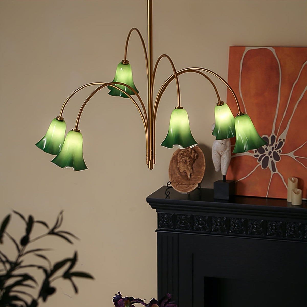 EmeraldBell Kronleuchter aus Glas